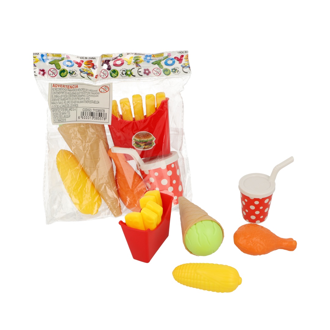 Comida de plastico para niños on sale