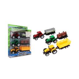 Tractor en caja x 3