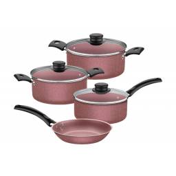 Batera de cocina tramontina rosa 7pcs