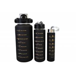 Set de botellas motivacionales x3 unidades 2000ml