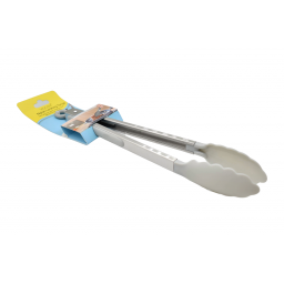 Pinza de metal y plstico para alimentos 26cm.