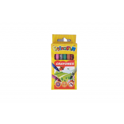 Crayones de cera SylvaPen 10cm x6 unidades.