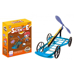 Juego de ciencia mini coche con energa elica 22.5x16.5x6cm