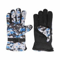 Guantes para moto camuflados forrados 22x10cm