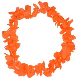 Collar de flores para cotilln naranja 45cm