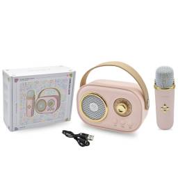 Mini karaoke porttil bluetooth retro 20x16x7cm