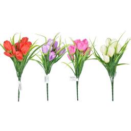 Flores artificiales en ramo tulipanes 34cm