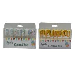 Velas feliz cumpleaos 7cm 15pcs