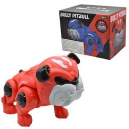 Perro robot pitbull con luz y sonido 20x16x14cm rojo