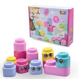 Juego de bloques de goma 13pcs 28x20x7cm