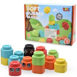 Juego de bloques de goma 13pcs 28x20x7cm