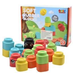 Juego de bloques de goma 23pcs 36x28x7cm