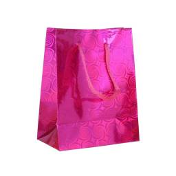 Bolsa de regalo fucsia brillante 14.5x12.5cm