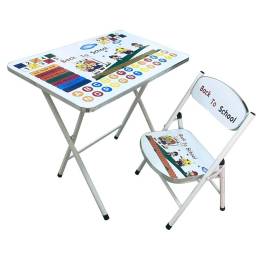 Set de mesa con sillas infantil con diseo 60x40x53cm