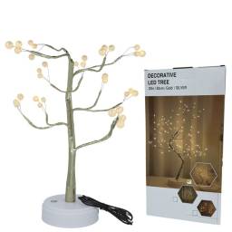 rbol de Navidad con luz led clida 50cm 