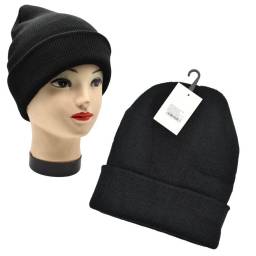 Gorro de abrigo negro 20x18cm