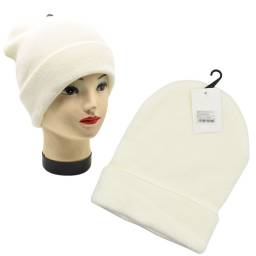 Gorro de abrigo blanco 20x18cm