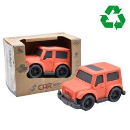 Mini camioneta de plstico ecolgico naranja 8.5x4.5x5cm 