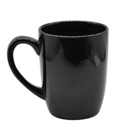 Taza negra de cermica 9x11cm