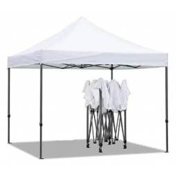 Gazebo plegable estructural reforzado 3 x 6 mts blanco