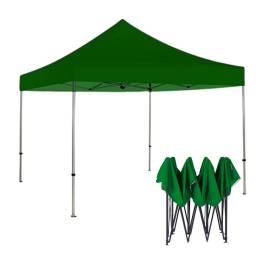 Gazebo plegable estructural reforzado 3 x 6 mts verde