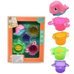 Juego de playa para bebes tazas apilables 5pcs