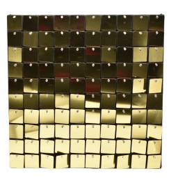 Panel de shimmer dorado para decoracin 30x30cm