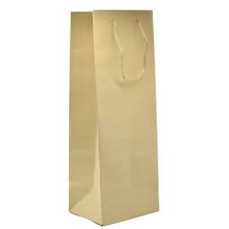 Bolsa de regalo beige para botellas 34.5x12x10cm