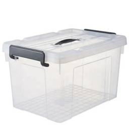 Caja plstica transparente con tapa 63x43x37cm