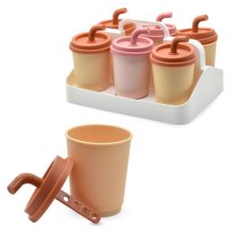 Moldes para helados con formas de vaso x6 unidades 17.5x13x10cm