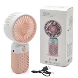 Mini ventilador recargable de mano 12x6cm