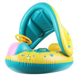 Inflable con techo y volante con bocina 70x60x60cm