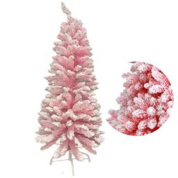 rbol de navidad rosado nevado 120cm