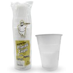 Vaso plstico descartable blanco 250ml x40 unidades