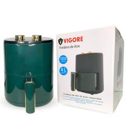 Freidora de aire 4L 1050W verde Vigore