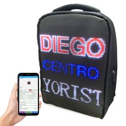 Mochila con pantalla LED personalizable 41x29x10cm