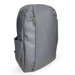 Mochila forrada impermeable gris 42x30x15cm