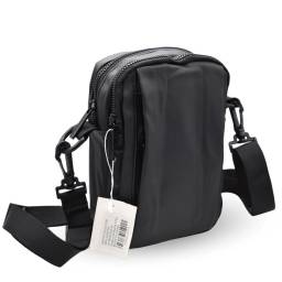 Bolso morral negro 20.5x13x5cm