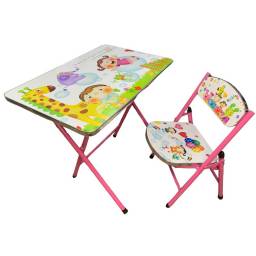 Set de mesa con sillas infantil con diseo 60x40x53cm