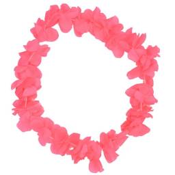 Collar de flores para cotilln rosa 45cm