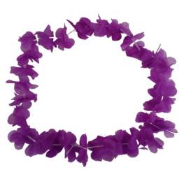 Collar de flores para cotilln violeta 45cm