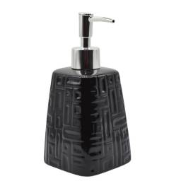 Dispensador de cermica negro para jabn lquido 450ml