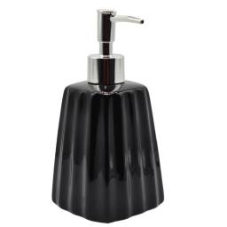 Dispensador de cermica negro para jabn lquido 450ml