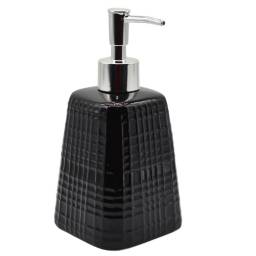 Dispensador de cermica negro para jabn lquido 450ml