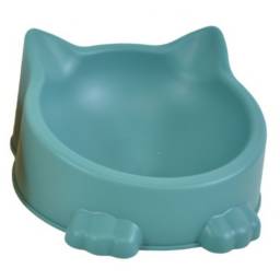 Bowl comedero para mascota 17x16.5cm celeste