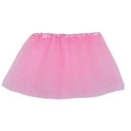 Pollera infantil de tul rosada 30x28cm