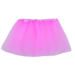 Pollera infantil de tul fucsia 30x28cm