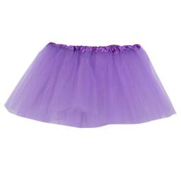 Pollera infantil de tul violeta 30x28cm