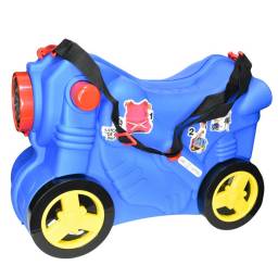 Moto valija infantil 48x35x23cm. Azul