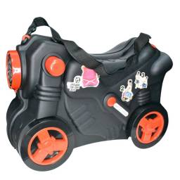 Moto valija infantil 48x35x23cm. Negra